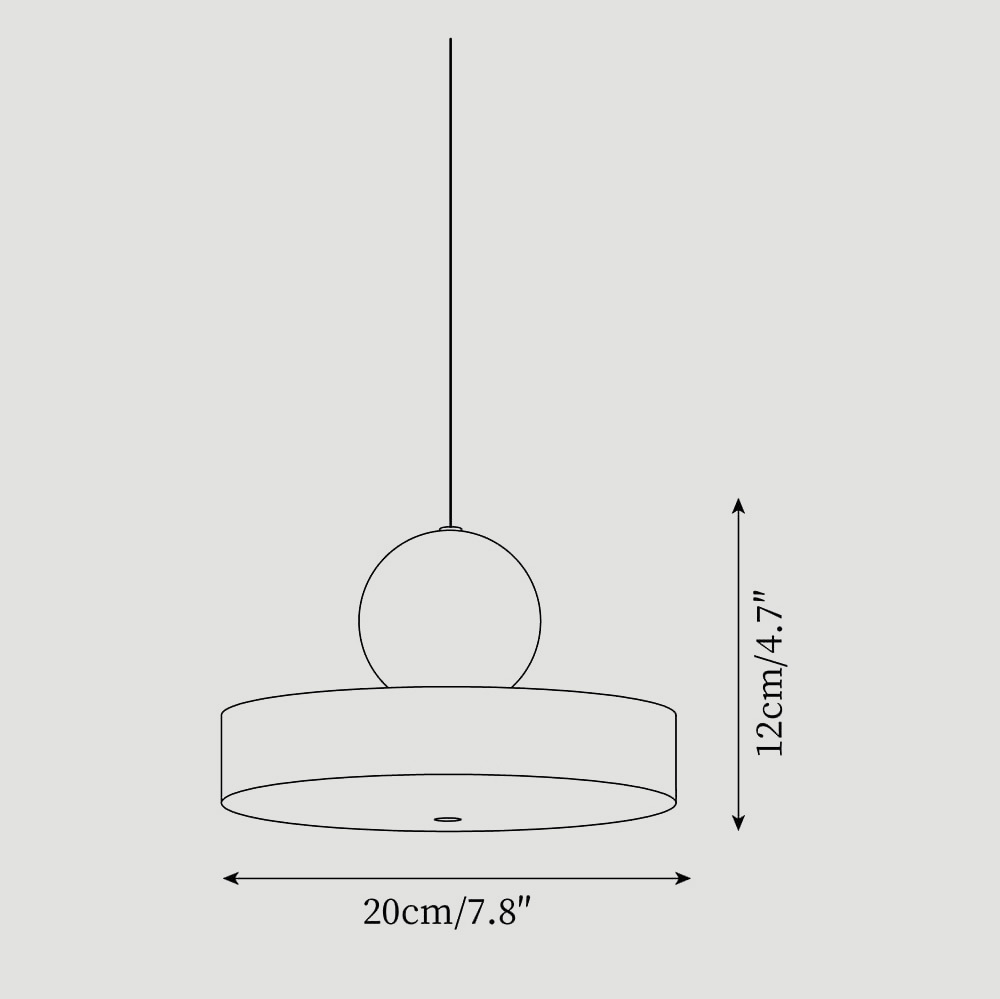 Small Wabi-Sabi LED Dining Room Pendant Light