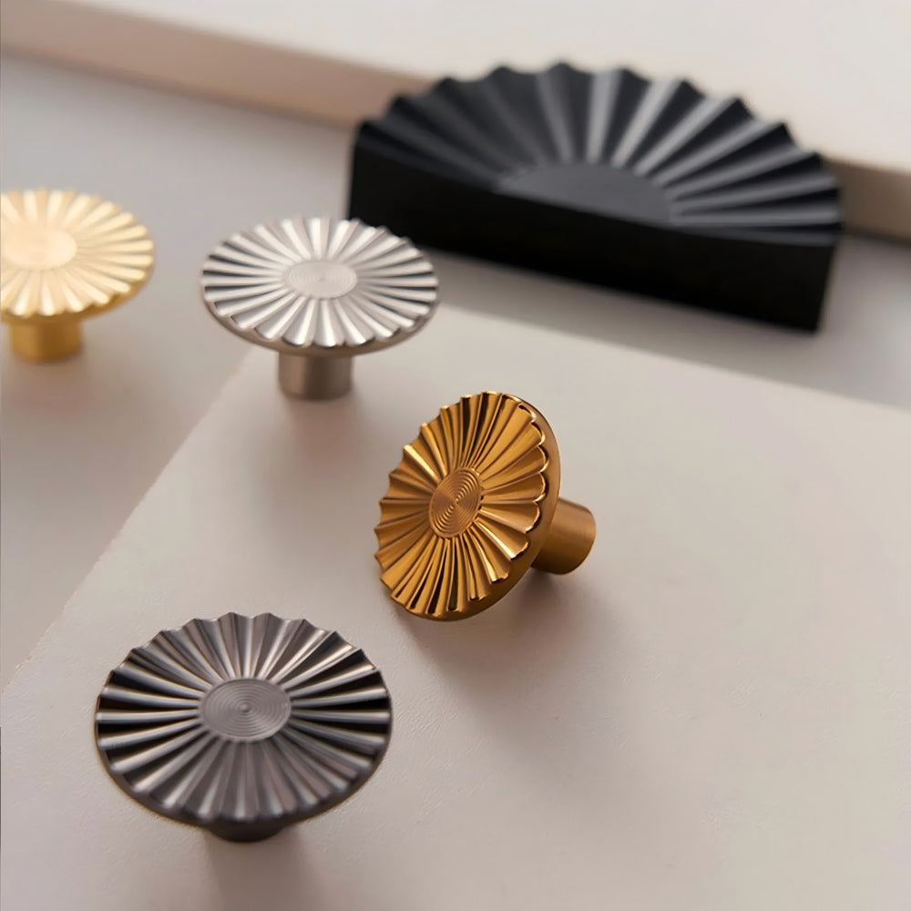 Classic Antique Sunburst Half Circle Cabinet Pulls