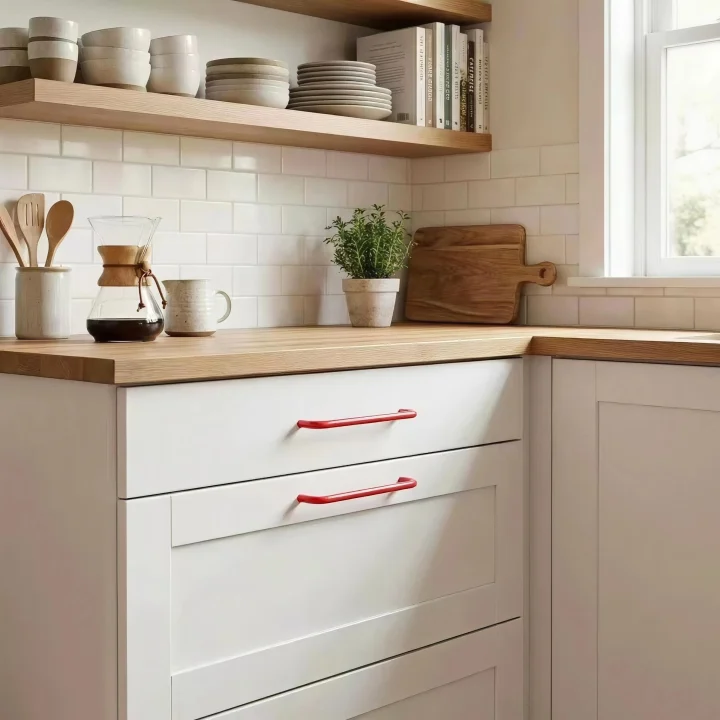 Dopamine Colorful Brass Kitchen Cabinet Pulls