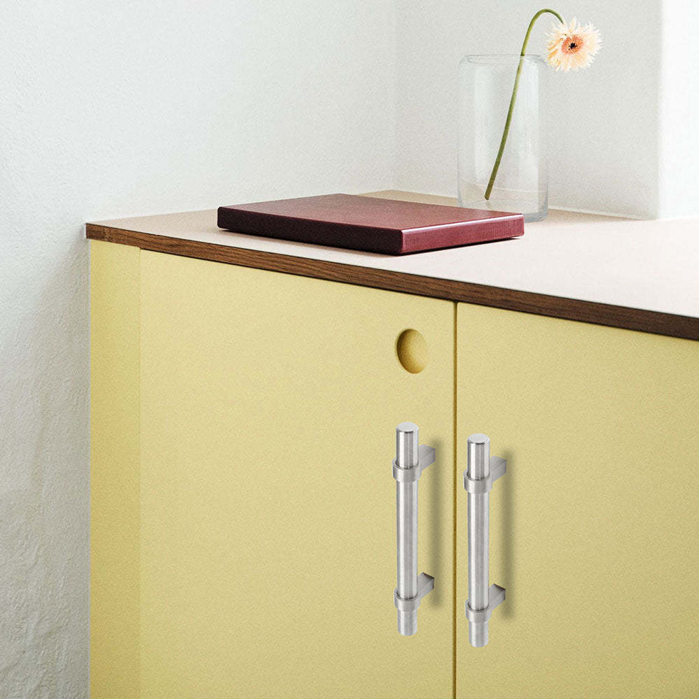 30 Pack Euro Bar Drawer Pulls Brushed Nicke For Bathroom(LST16BSS) -Homdiy