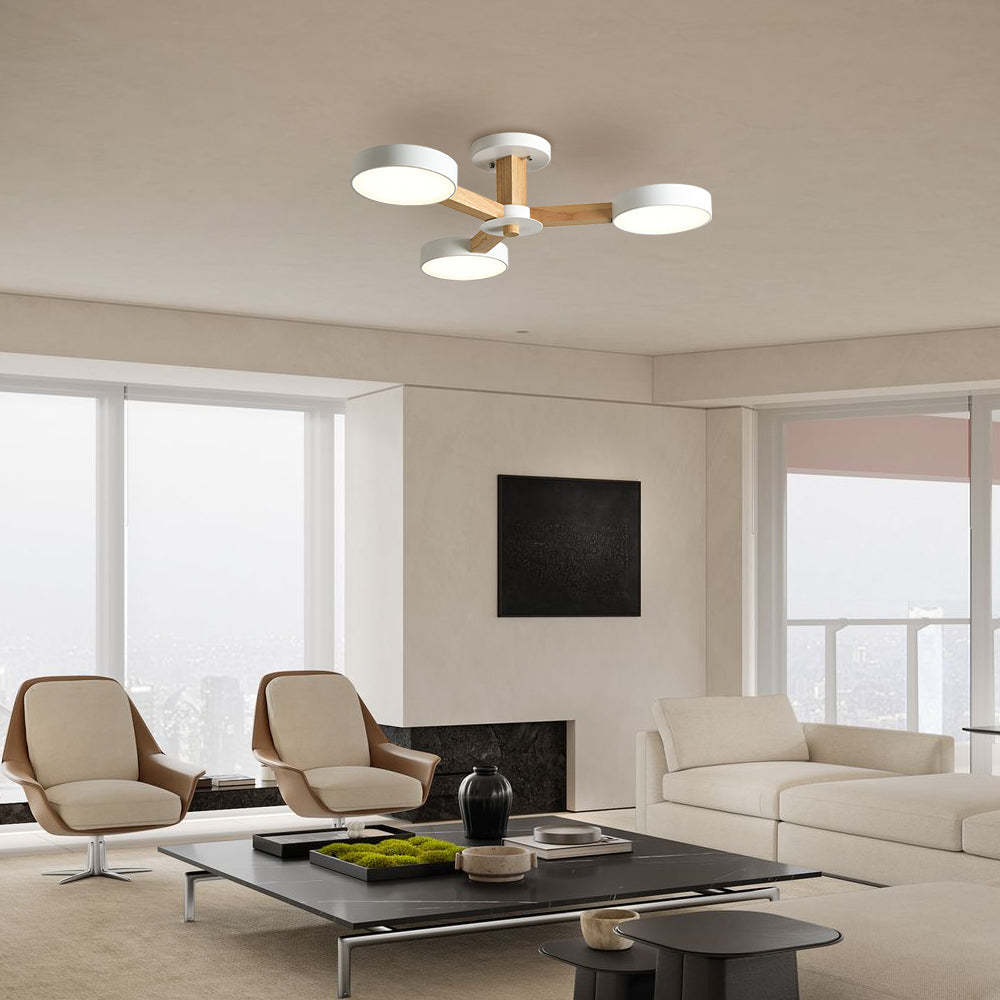 Nordic Multi-Ring LED Ceiling Light for Living Room