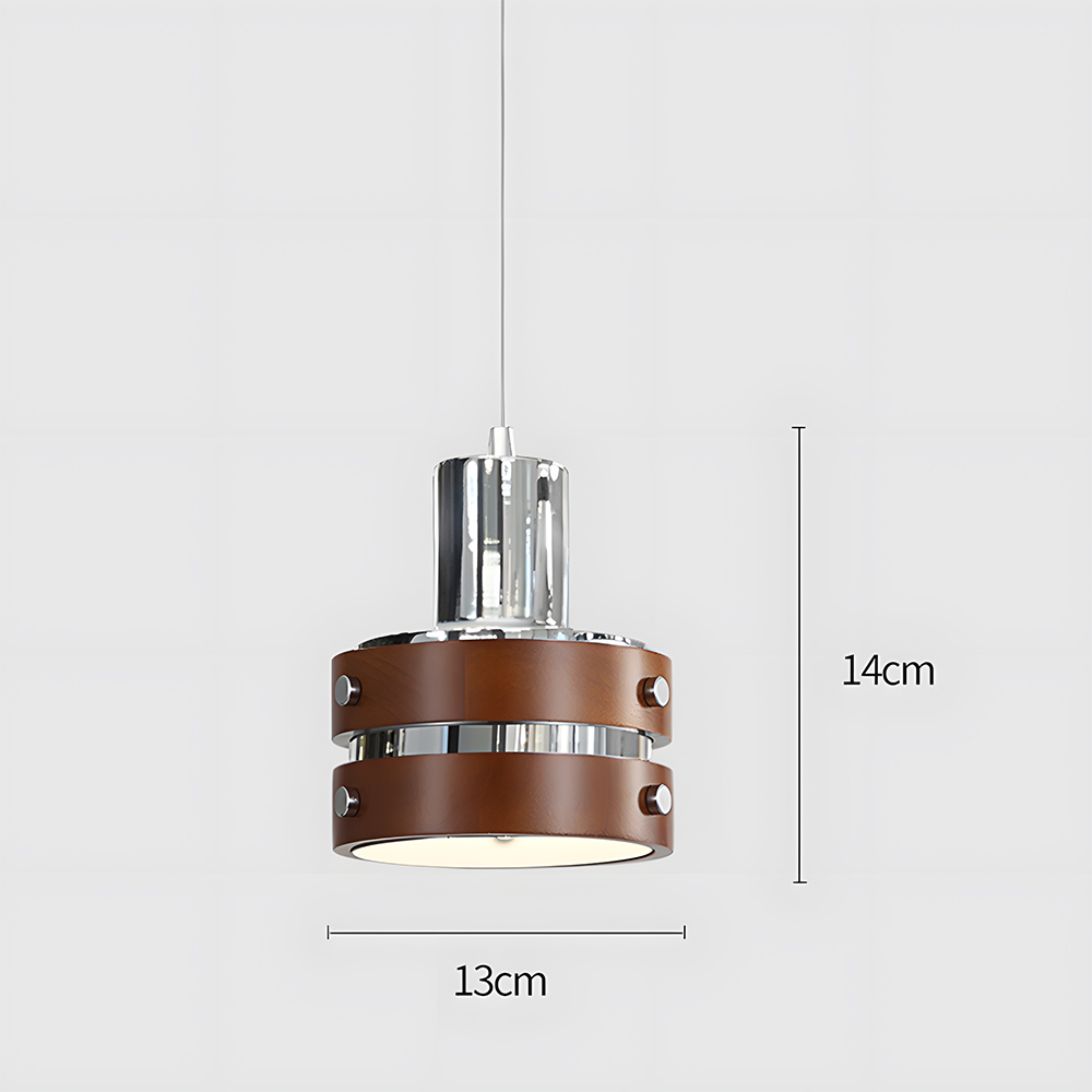 Iron Wood Brown Pendant Light Set