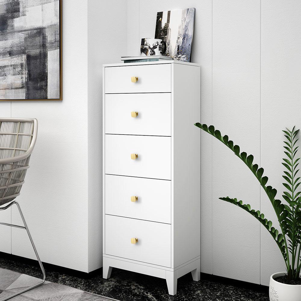 10 Pack Brushed Brass Square Cabinet Cupboard Knobs For Kitchen(LS9016GD) -Homdiy