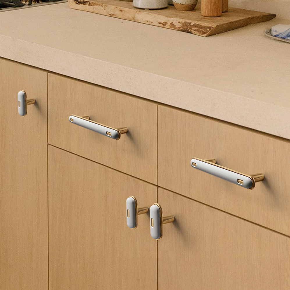 Elegant Luxury French Style White Drawer Pulls Hardware