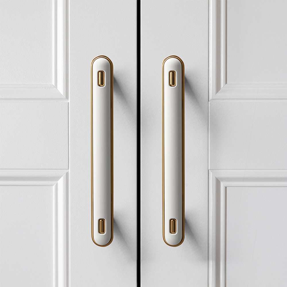 Elegant Luxury French Style White Drawer Pulls Hardware