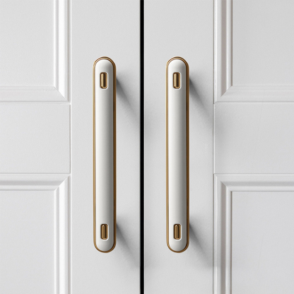 Elegant Luxury French Style White Drawer Pulls Hardware