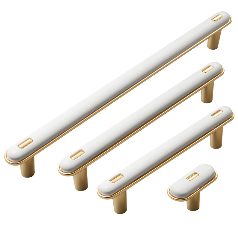 Elegant Luxury French Style White Drawer Pulls Hardware