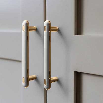 Elegant Luxury French Style White Drawer Pulls Hardware