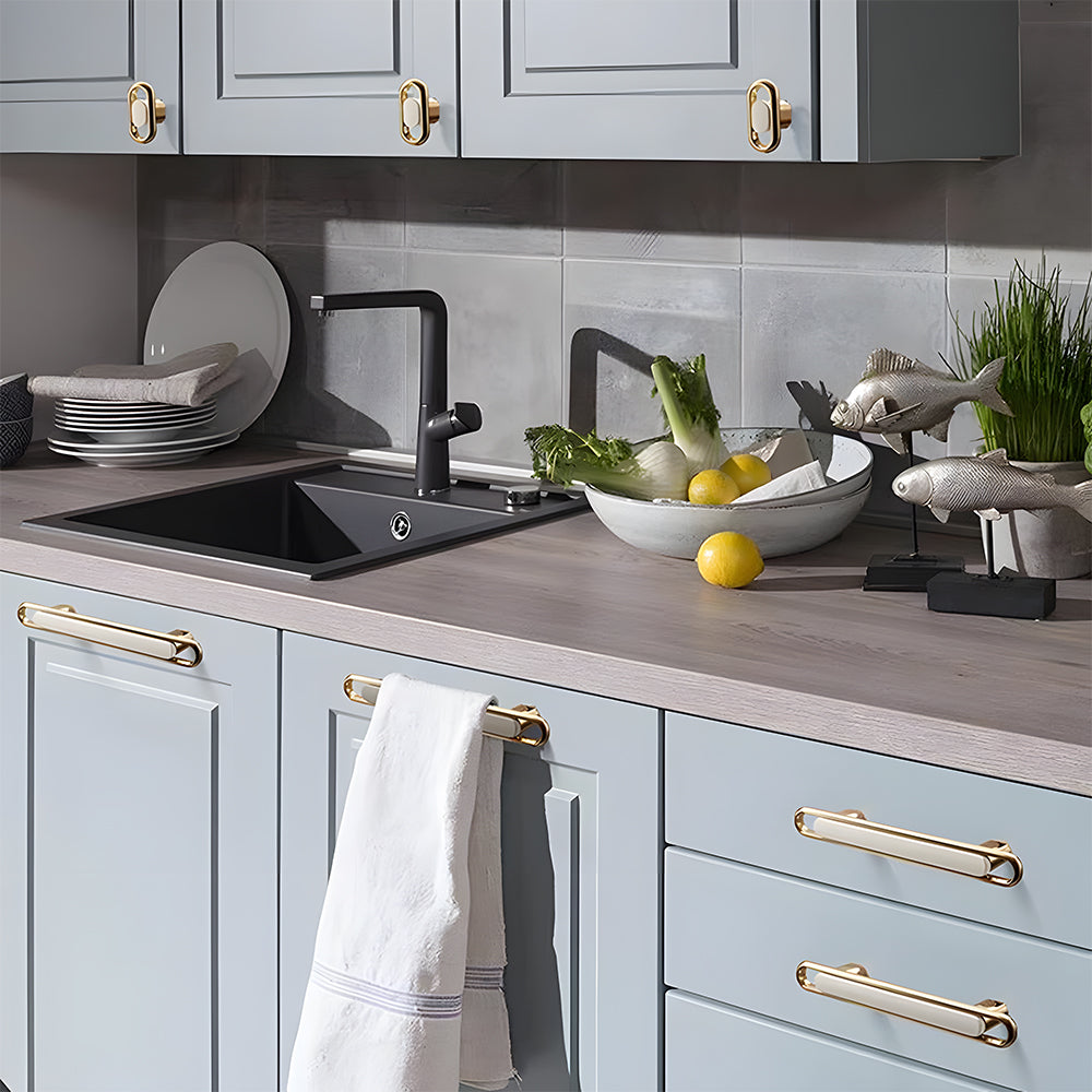 Gold Modern Simple Cabinet Door Handles