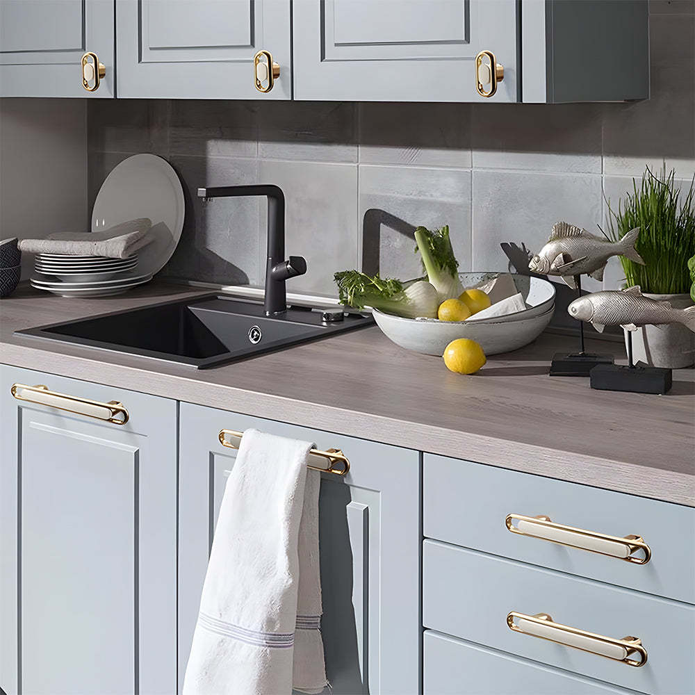 Gold Modern Simple Cabinet Door Handles