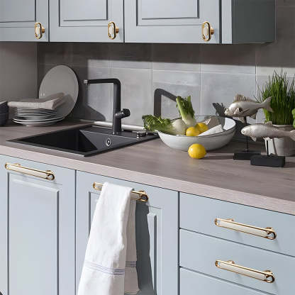 Gold Modern Simple Cabinet Door Handles