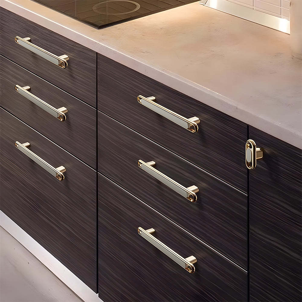 Gold Modern Simple Cabinet Door Handles