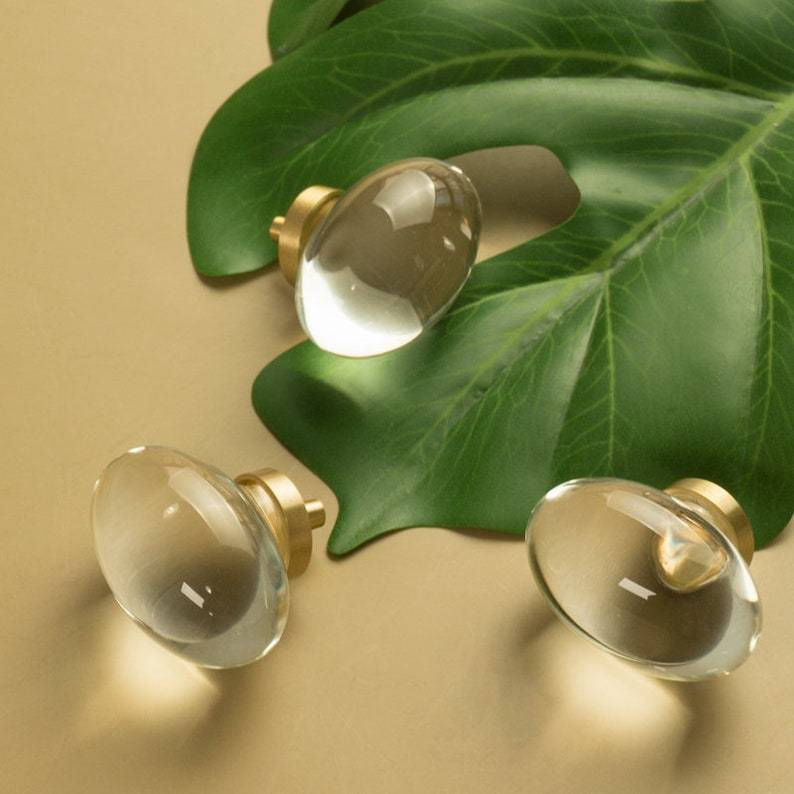 Acrylic Drawer Knobs Handles Dresser Pulls -Homdiy