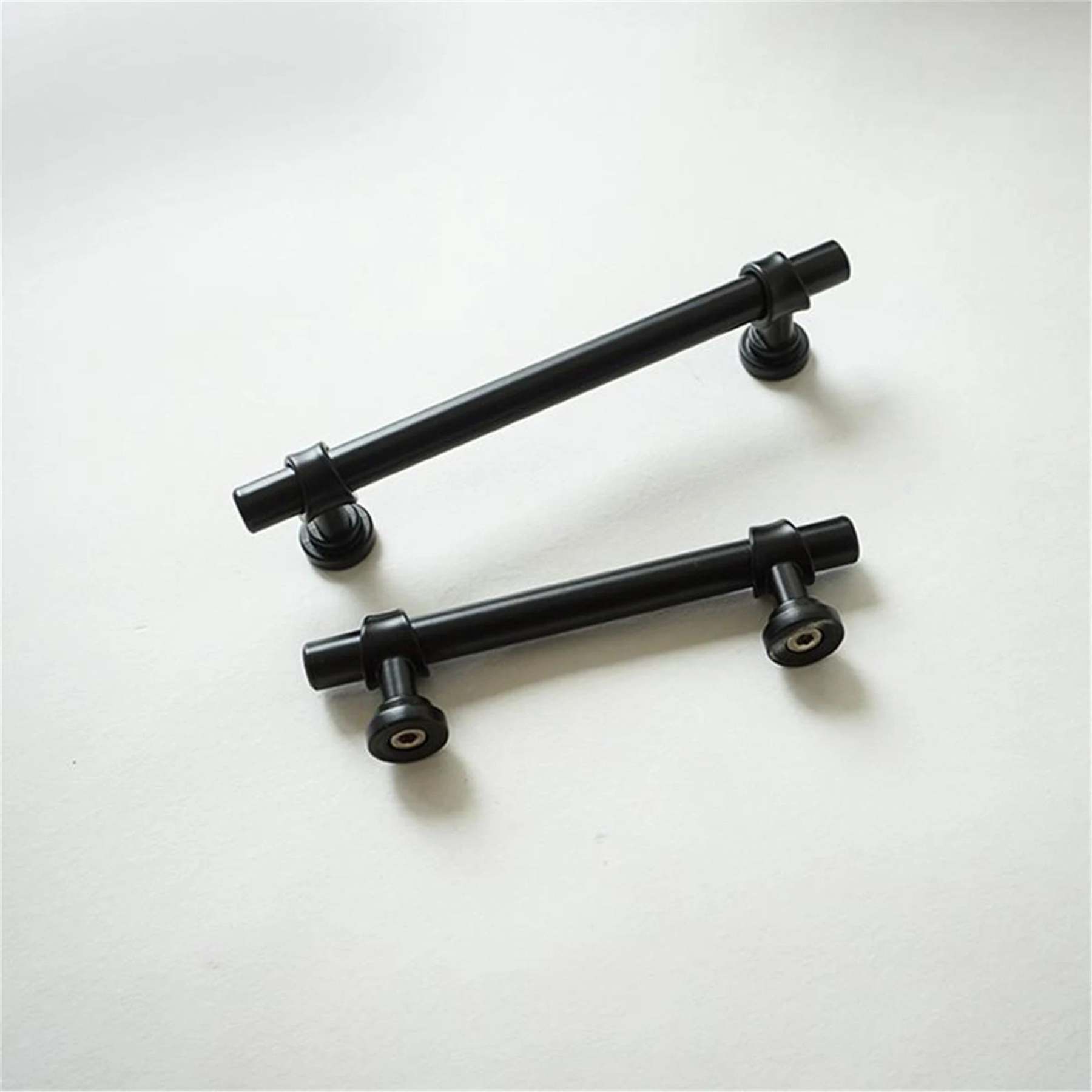 5 Pack Modern Black Stainless Steel Drawer Knobs For Kitchen Cabinets(LST18BK) -Homdiy