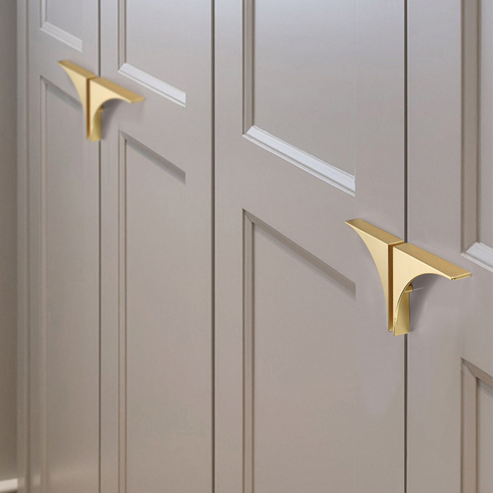 Curve Decorative Cabinet Pulls Drawer Pull Dresser Drawer Handles -Homdiy