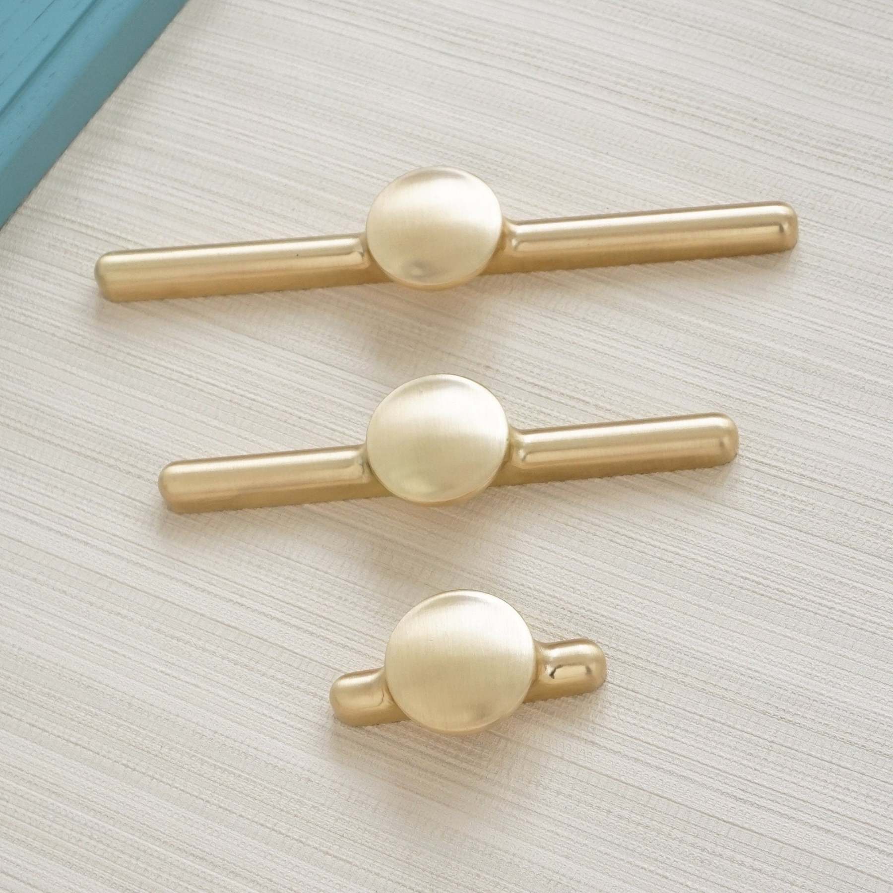 Gold Zinc Alloy Kitchen Pulls -Homdiy