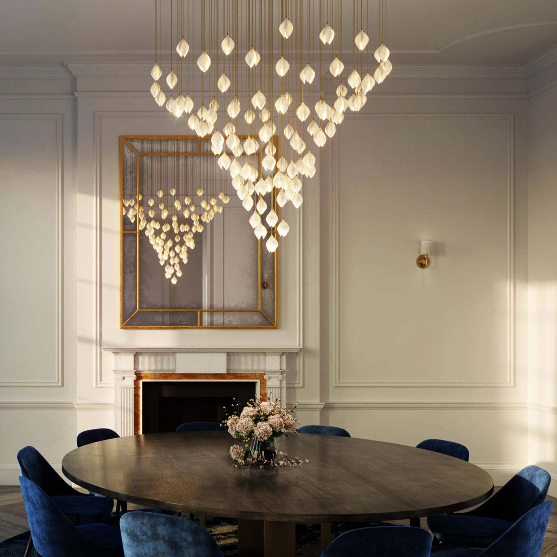 Multi-heads Stylised Bloom Buds Pendant Light -Homdiy