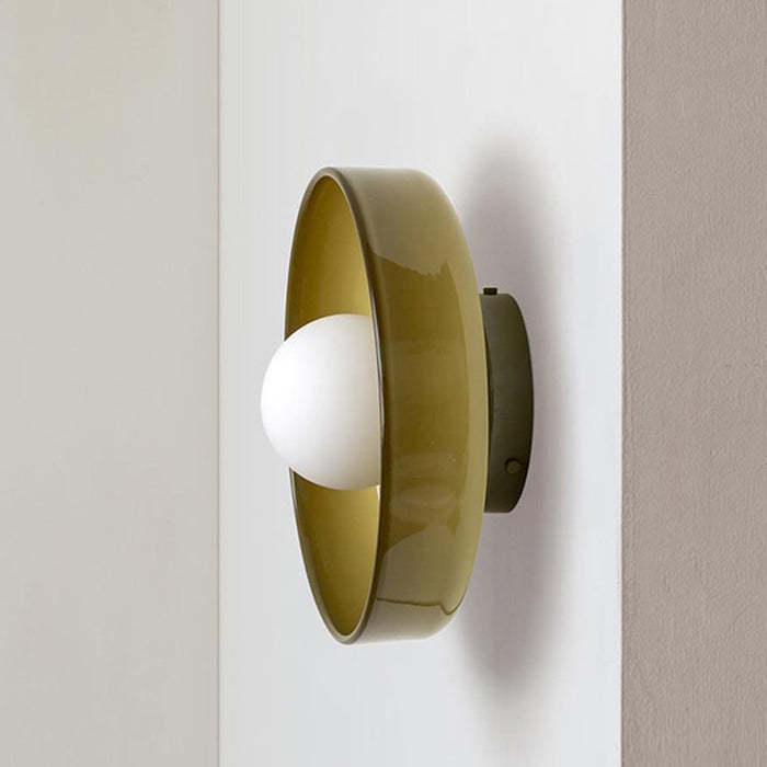 Modern Glass Semi Flush Mount Ceiling Light Fixture -Homdiy