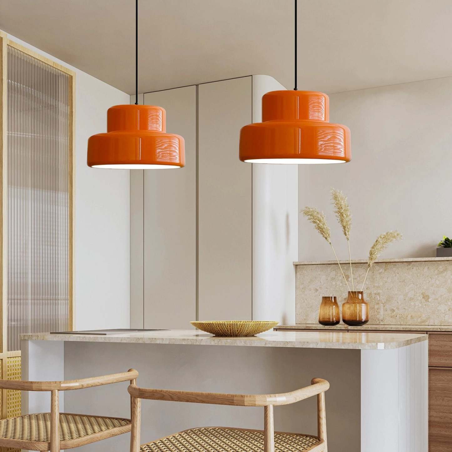 Modern Poker Metal Pendant Light | Kitchen Island Bauhaus Lamp