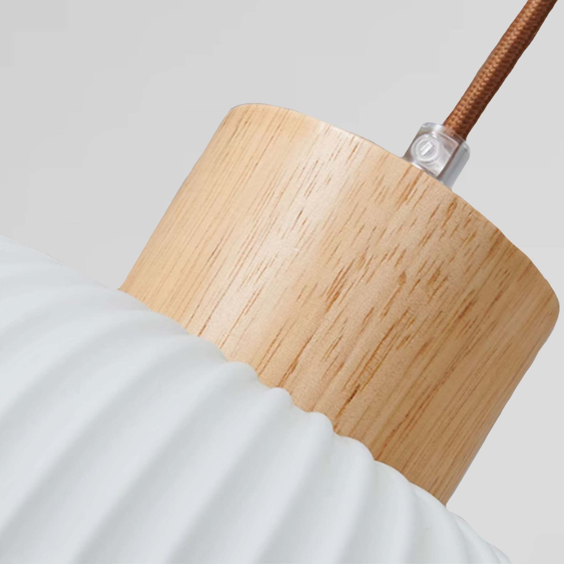 Nordic White Lantern Glass Pendant Lamp -Homdiy