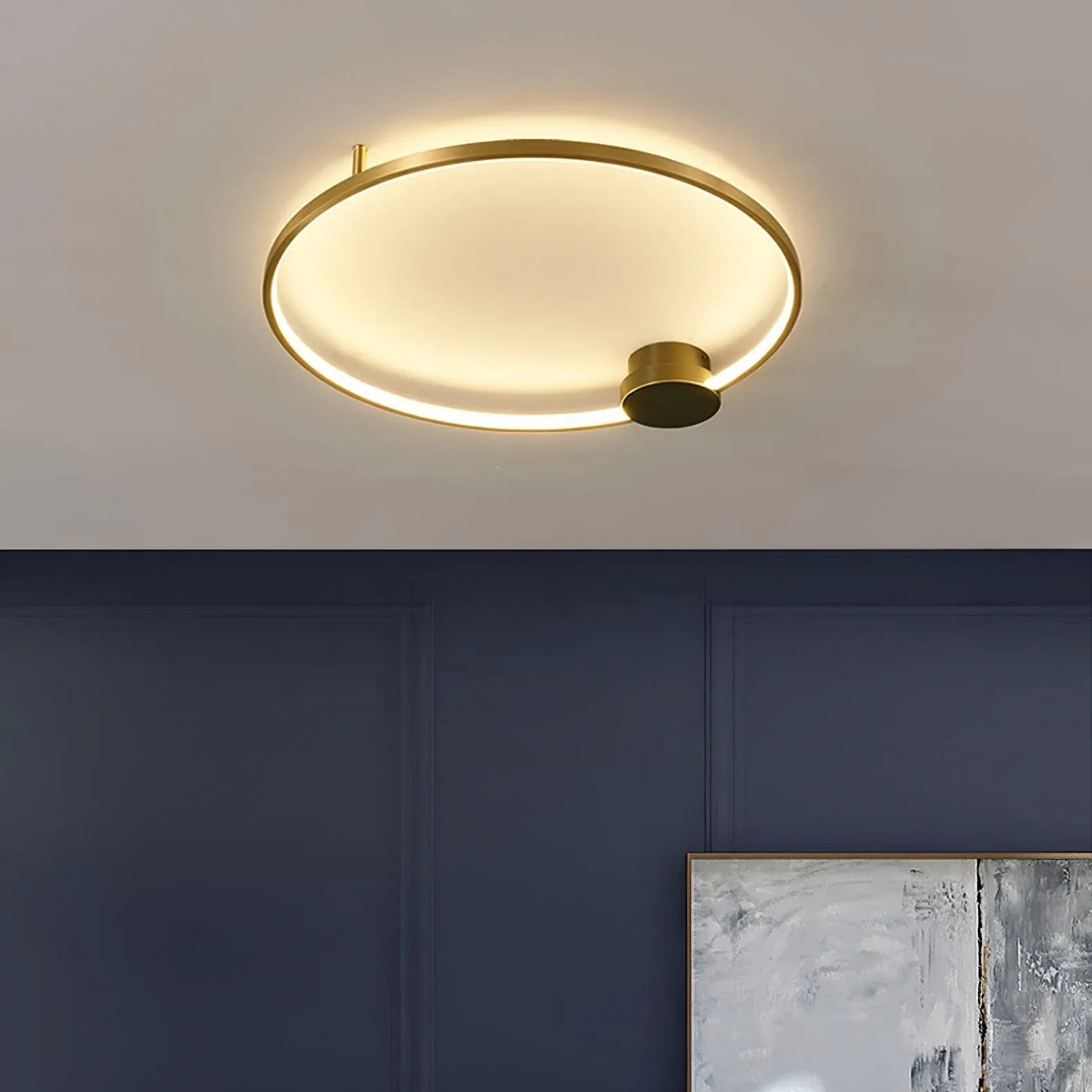 Creative Circle Metal LED Living Room Ceiling Lights