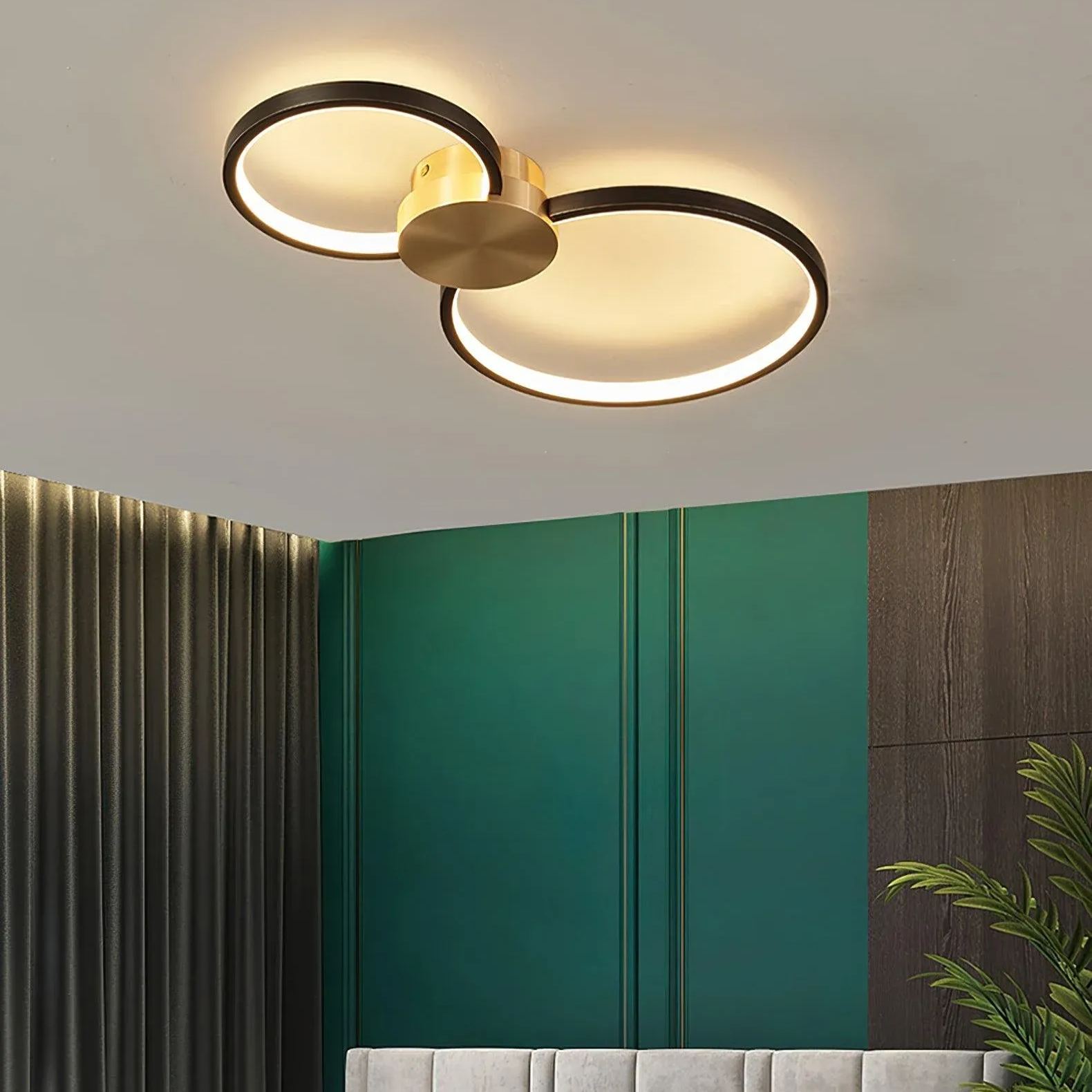 Creative Circle Metal LED Living Room Ceiling Lights