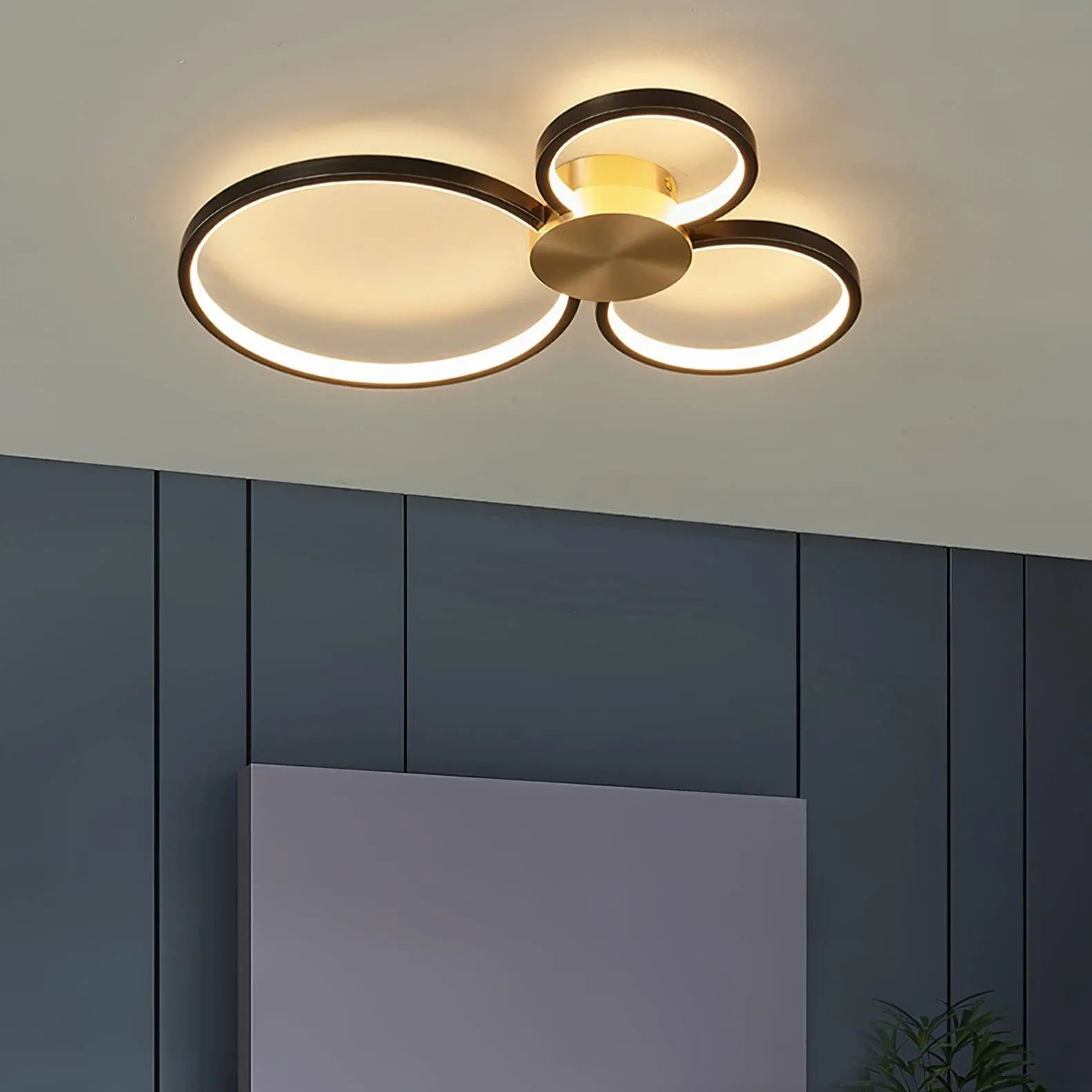 Creative Circle Metal LED Living Room Ceiling Lights