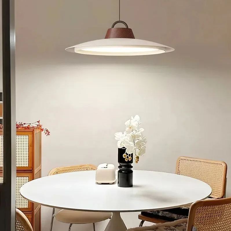 Minimalism Acrylic LED White Pendant Light For Dining Room