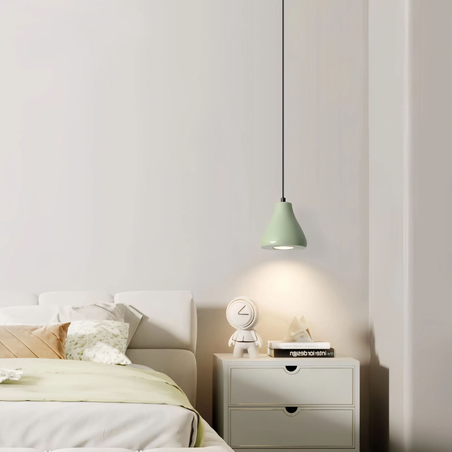 Modern Creamy Small Colorful Pendant Light