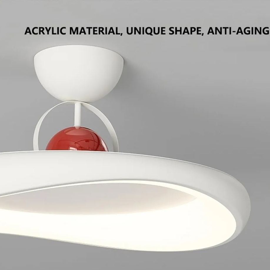 Cream Style Iron LED Living Room Ceiling Lights