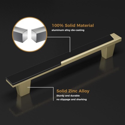 Zinc Alloy Modern Cabinet Handles Drawer Pulls for Kitchen