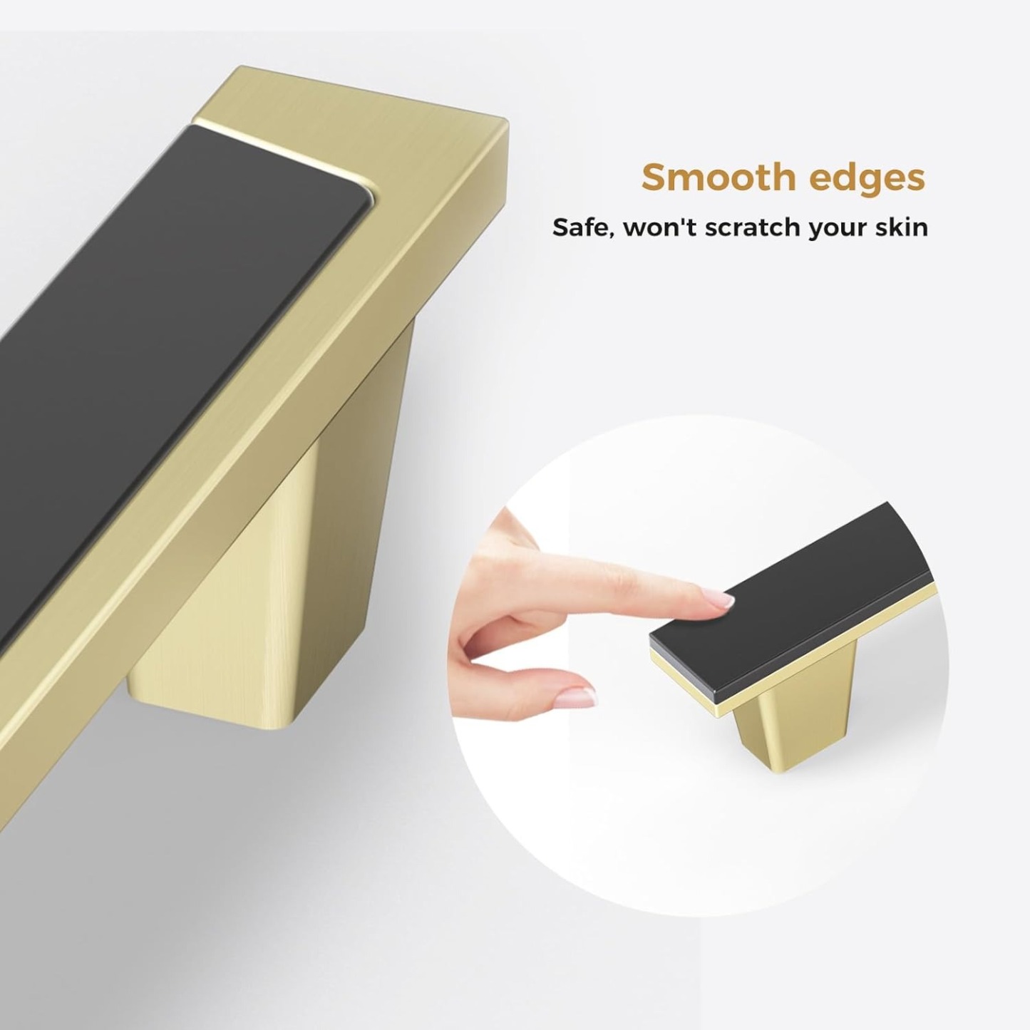 Zinc Alloy Modern Cabinet Handles Drawer Pulls for Kitchen