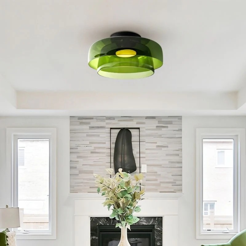 Nordic Designer Creative Personality Medieval Glass Ceiling Lamp