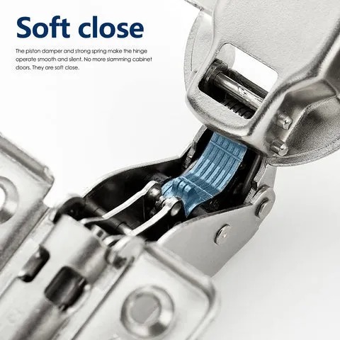 Soft Close Cabinet Hinges European Detachable Hinges Suitable For Kitchen Cabinets Door Pure Brass Damping