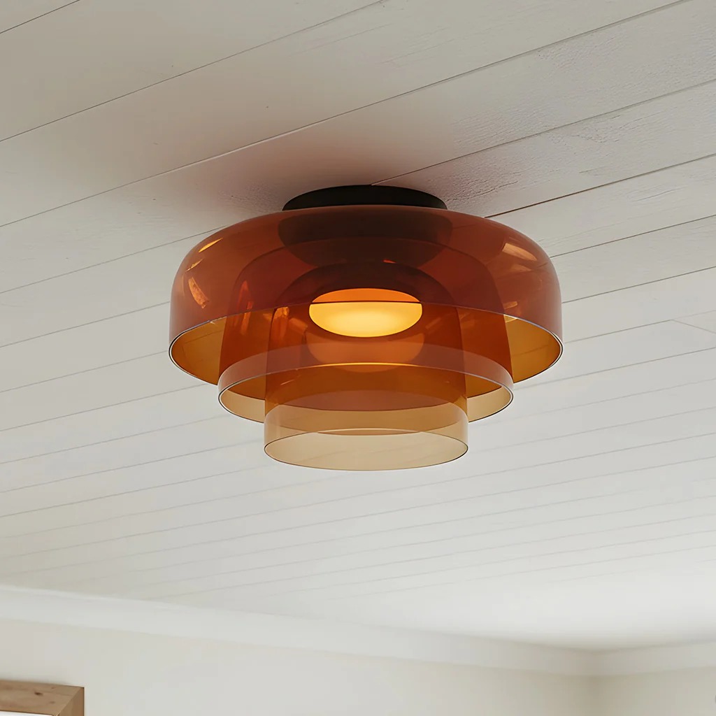 Nordic Designer Creative Personality Medieval Glass Ceiling Lamp