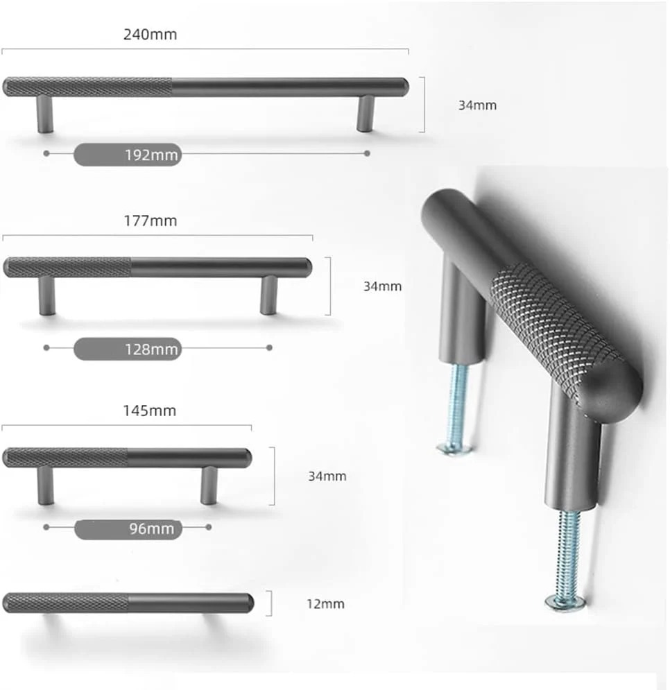 Two Tone Cabinet Handle Drawer Pulls Wardrobe Pull Dresser Hardware