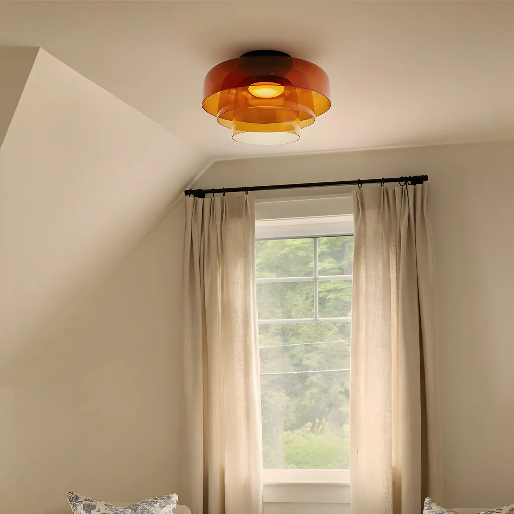 Nordic Designer Creative Personality Medieval Glass Ceiling Lamp