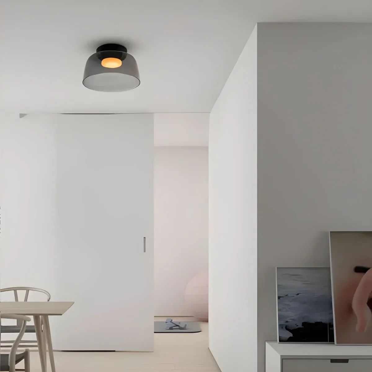 Nordic Designer Creative Personality Medieval Glass Ceiling Lamp