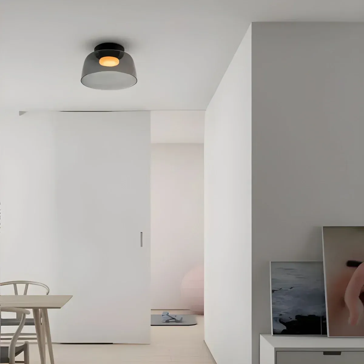 Nordic Designer Creative Personality Medieval Glass Ceiling Lamp