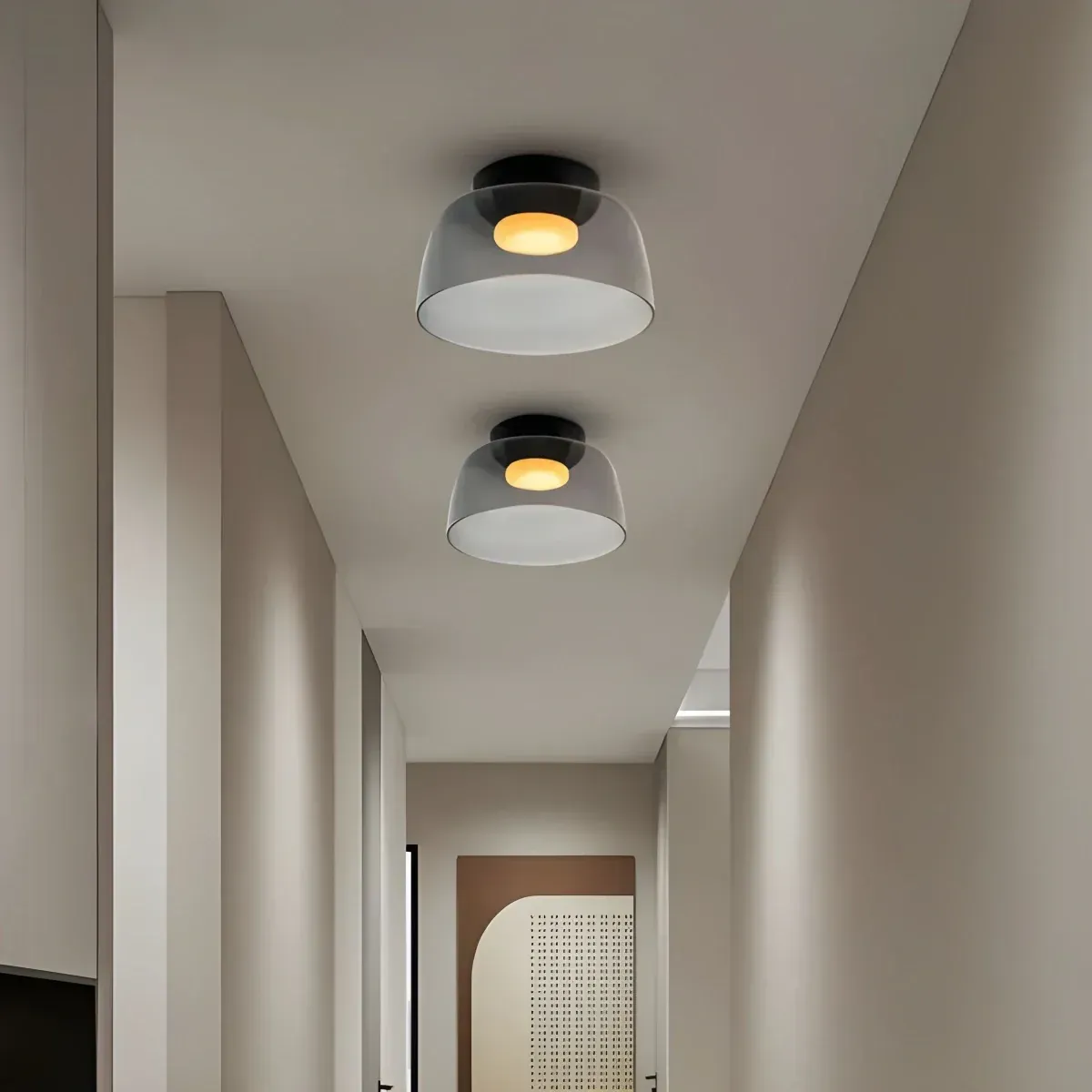 Nordic Designer Creative Personality Medieval Glass Ceiling Lamp