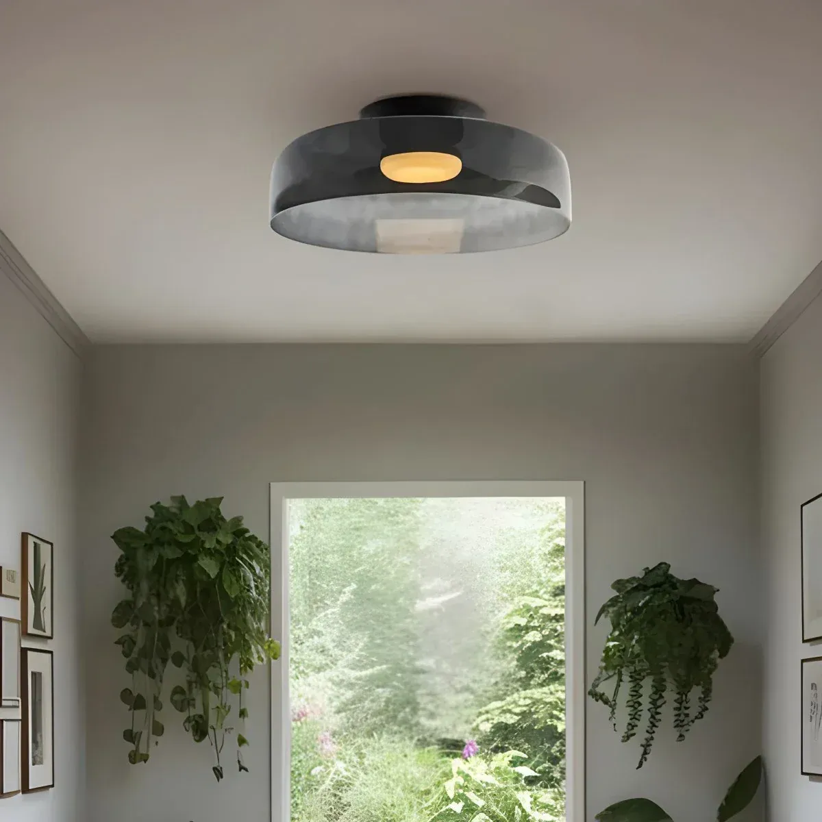 Nordic Designer Creative Personality Medieval Glass Ceiling Lamp