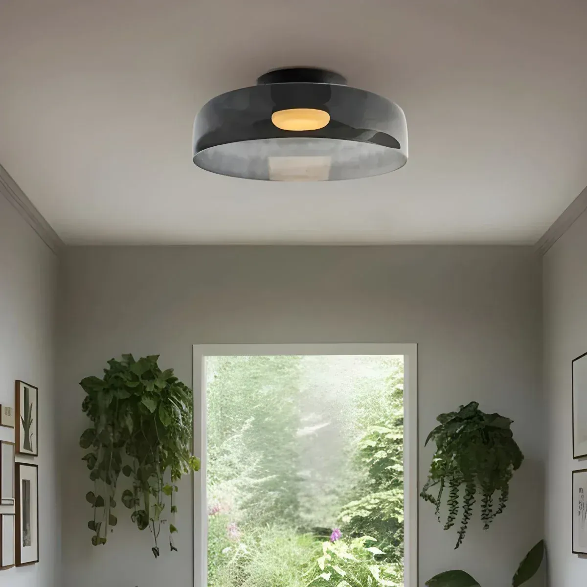 Nordic Designer Creative Personality Medieval Glass Ceiling Lamp