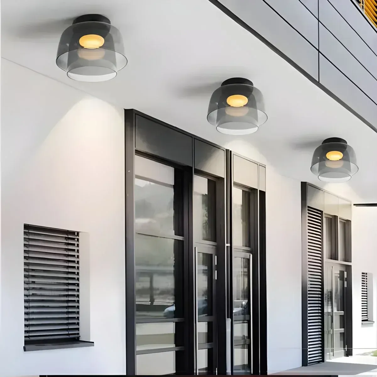 Nordic Designer Creative Personality Medieval Glass Ceiling Lamp