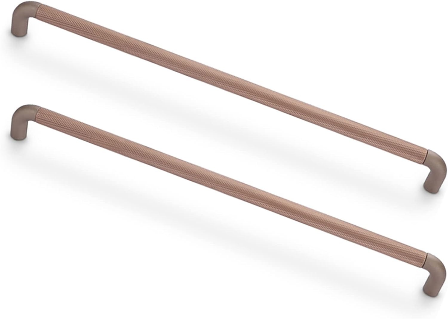 Modern Long Texture Brown Gray Cupboard Cabinet Pulls Handles