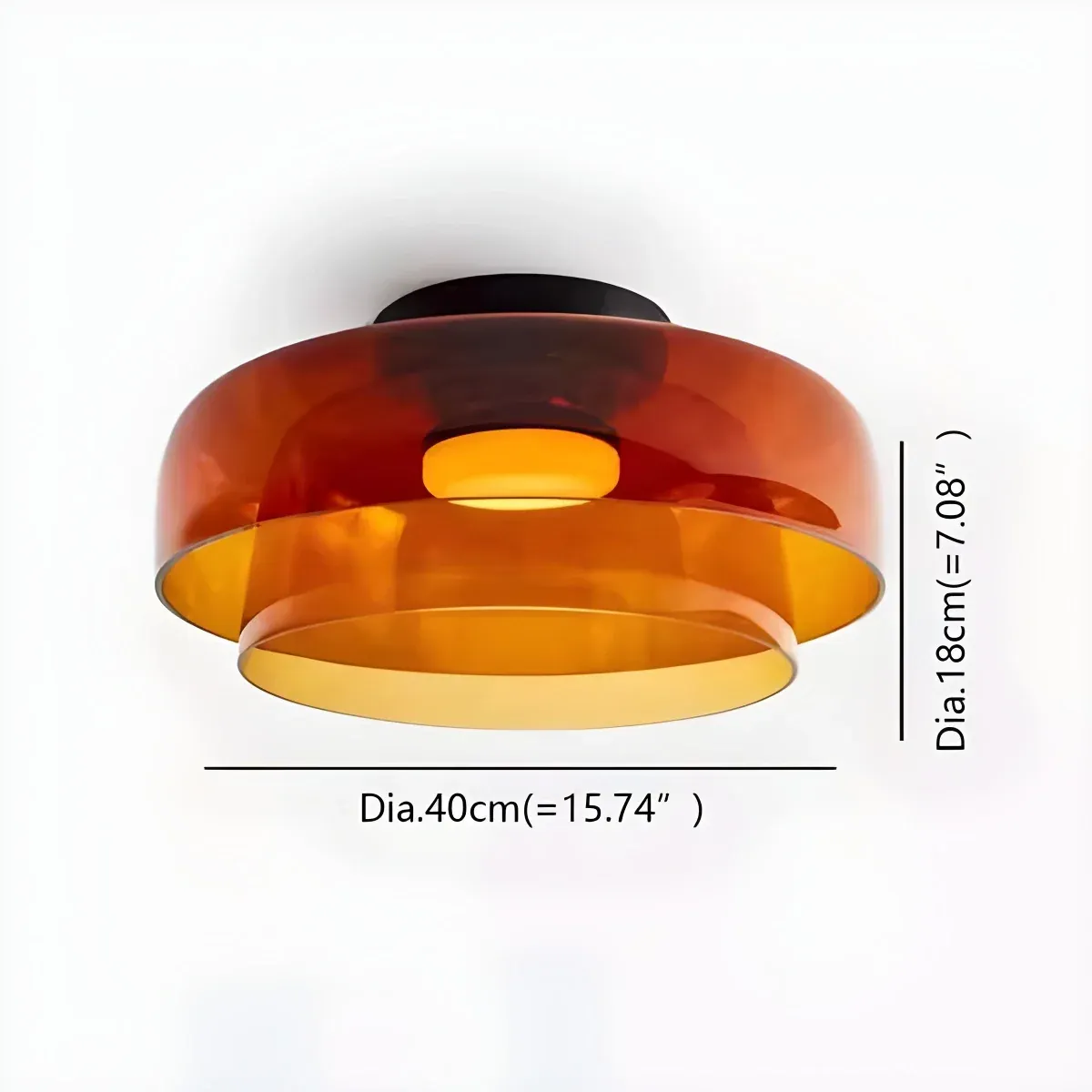 Nordic Designer Creative Personality Medieval Glass Ceiling Lamp