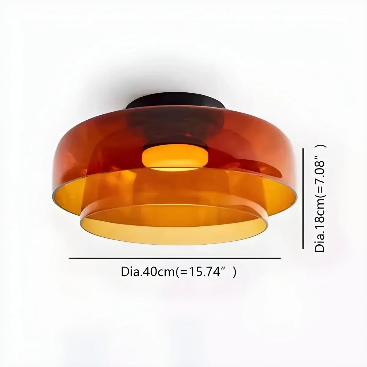 Nordic Designer Creative Personality Medieval Glass Ceiling Lamp