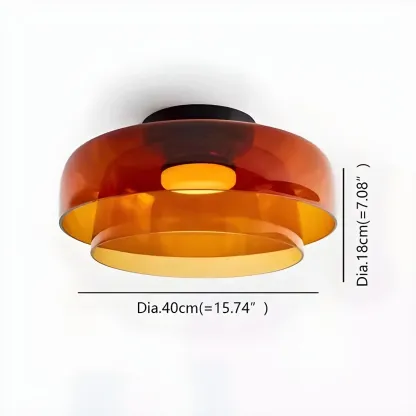 Nordic Designer Creative Personality Medieval Glass Ceiling Lamp