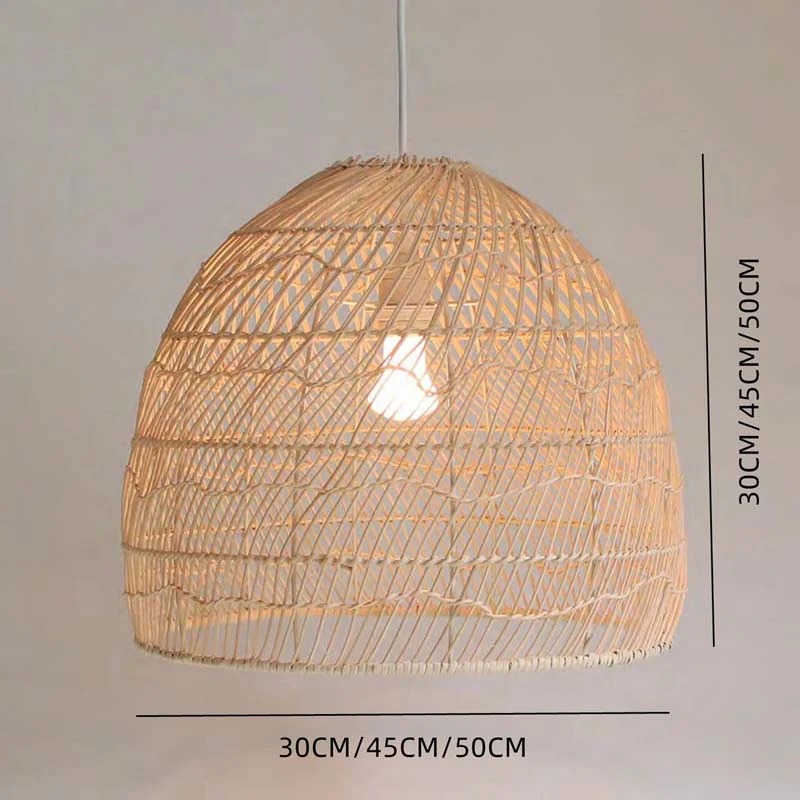 Handmade Rattan Pendant Lampshade Wicker Pendant Light