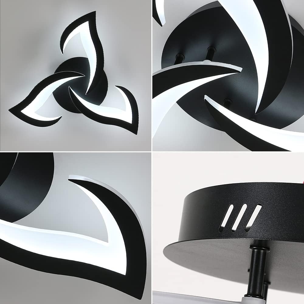 Modern Creative Iron Acrylic LED Flush Ceiling Light