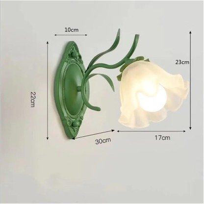 Lily of the Valley Flower Wall Lamp